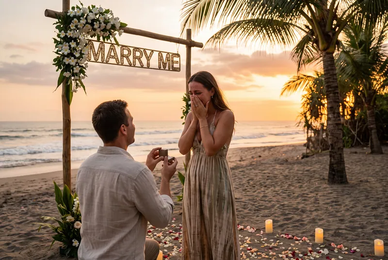 Proposal planning in Bali — happy guests enjoying the moment
